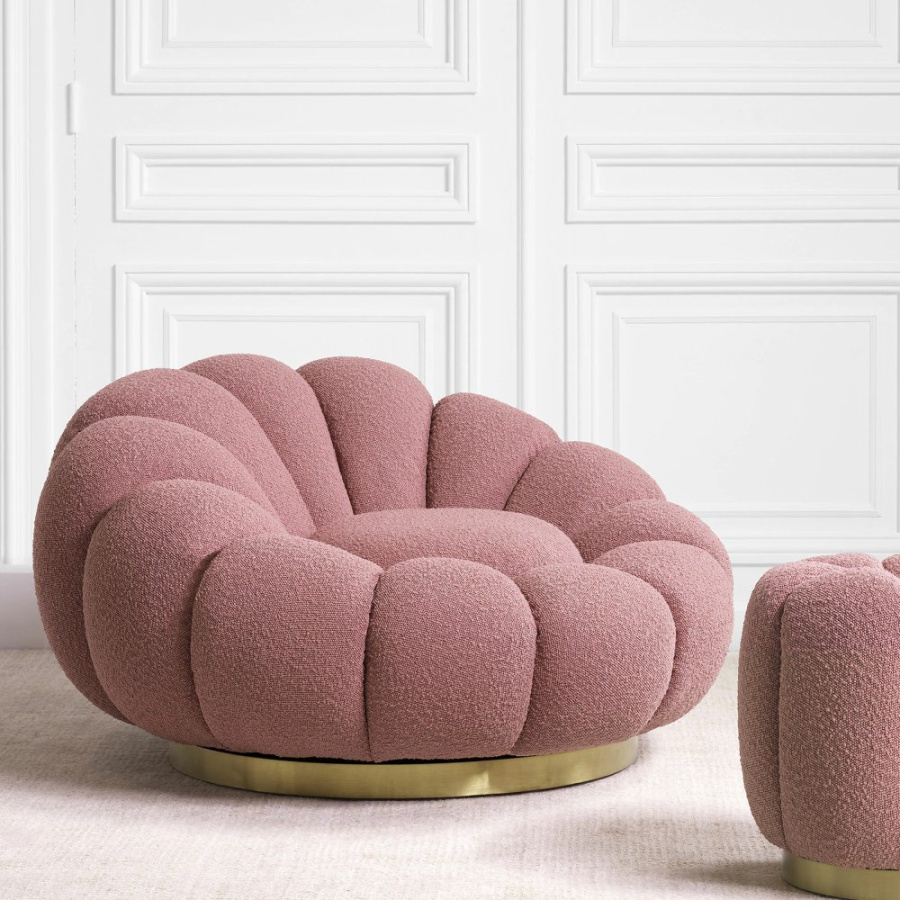 Photo Mello rotating chair (pink)