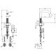 Photo Gessi sink mixer 316 54181#239 matte steel