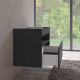 Photo Cube under the sink Keuco Stageline 100 32872970100 with backlit vulcanite matte