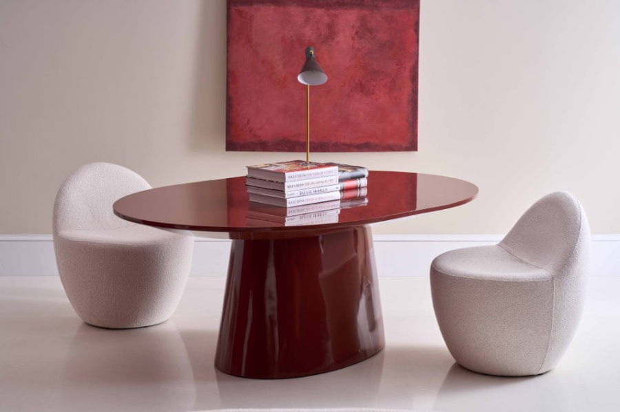 Photo Paragon sliding dining table (red)