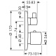 Photo Exterior shower thermostat Axor Uno 38720000