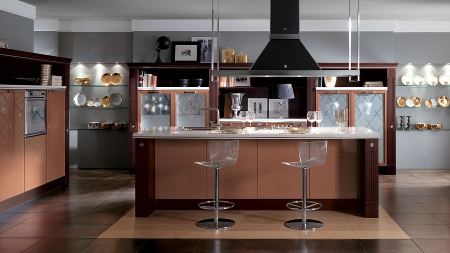 Photo Scavolini Baccarat kitchen straight 300cm