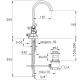 Photo Stella Eccelsa sink mixer EC 00004 AU00 gold