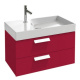 Photo Bathroom under the sink 80 cm Jacob Delafon Rythmik EB1302-R3 raspberry varnish