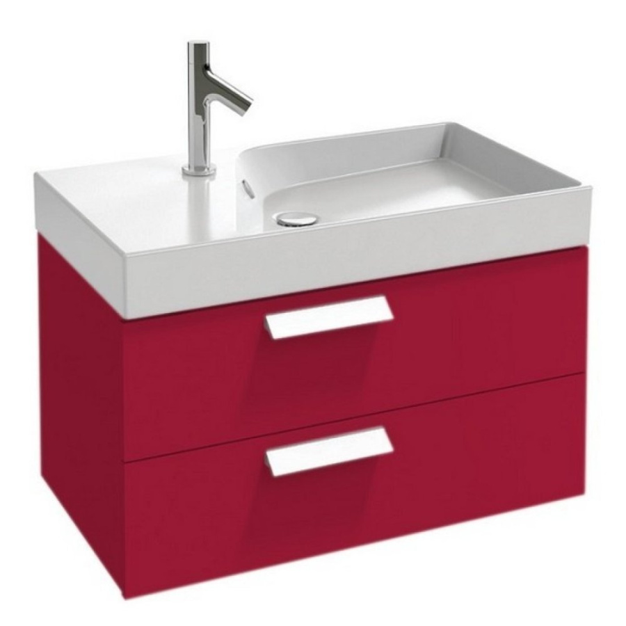 Photo Bathroom under the sink 80 cm Jacob Delafon Rythmik EB1302-R3 raspberry varnish