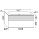 Photo Burgbad Fiumo 122 SFXN122F3959FOT02G0200C0001*1 cashmere oak/white matte