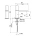 Photo Fantini Milano 31 P5 3003WF steel sink mixer