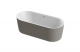 Photo Acrylic bath Cezares Metauro 180x80 METAURO-INT-Central-180-80-60-G-W-MATT gray