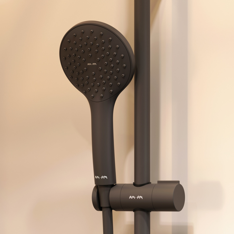 Photo Set shower corner Am.Pm Gem S 90x90 WK93EP black matte