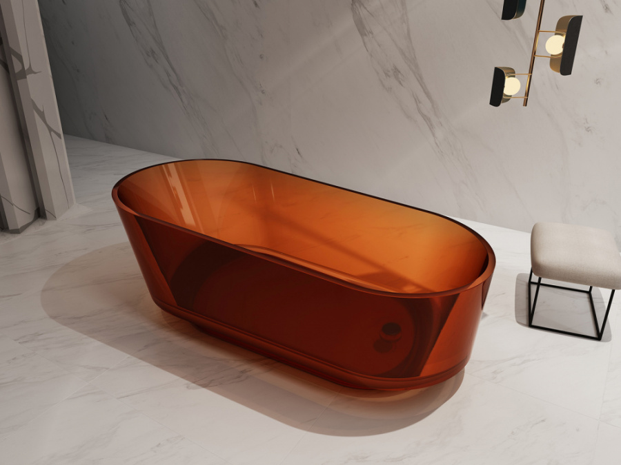 Photo Abber Kristall 170x80 AT9706Opal Transparent Bath