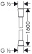 Photo Shower stand hansgrohe Croma 220 Showerpipe Reno 27224000