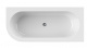 Photo Acrylic bath Cezares Slim 180 SLIM CORNER-180-80-60-R-NERO-SET black matte