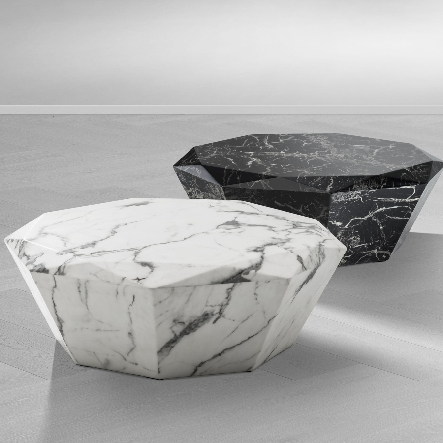Photo Diamond coffee table (black)