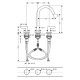 Photo Axor One 48050990 grinding gold sink mixer
