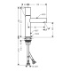 Photo Axor Uno sink mixer 45002340 grinded black chrome