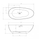 Photo Abber Stein 160 AS9611-1.6 artificial stone bath. 6