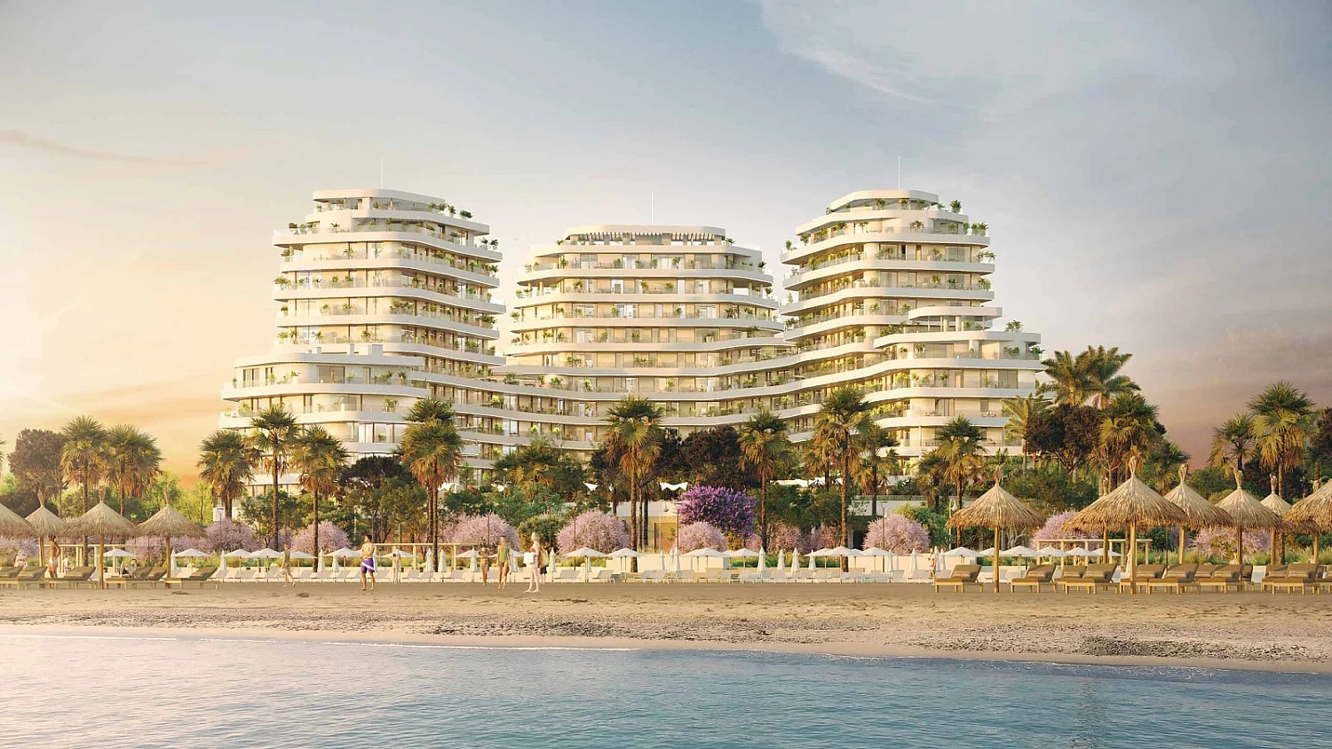 Apartment with sea view in Malaga in the project "Termica Beach"
