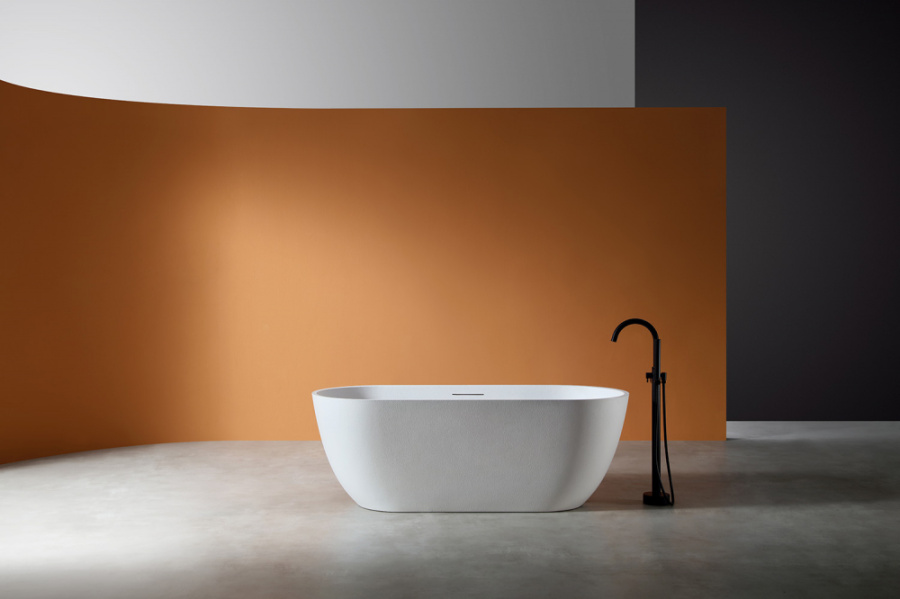 Photo Bath made of artificial stone Abber Frankfurt AM9941 170x75 white