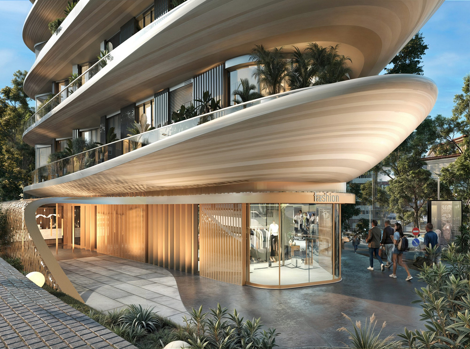Modern residential complex in the prestigious city centre