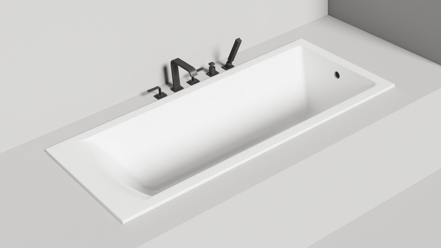 Photo Salini Cascata cast marble bath 170x70 104413G
