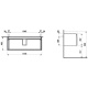 Photo Laufen Pro 116 sink cabinet 4.8356.2.096.463.1 white