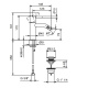 Photo Fantini Nostromo 50 P6 E808F gold sink mixer