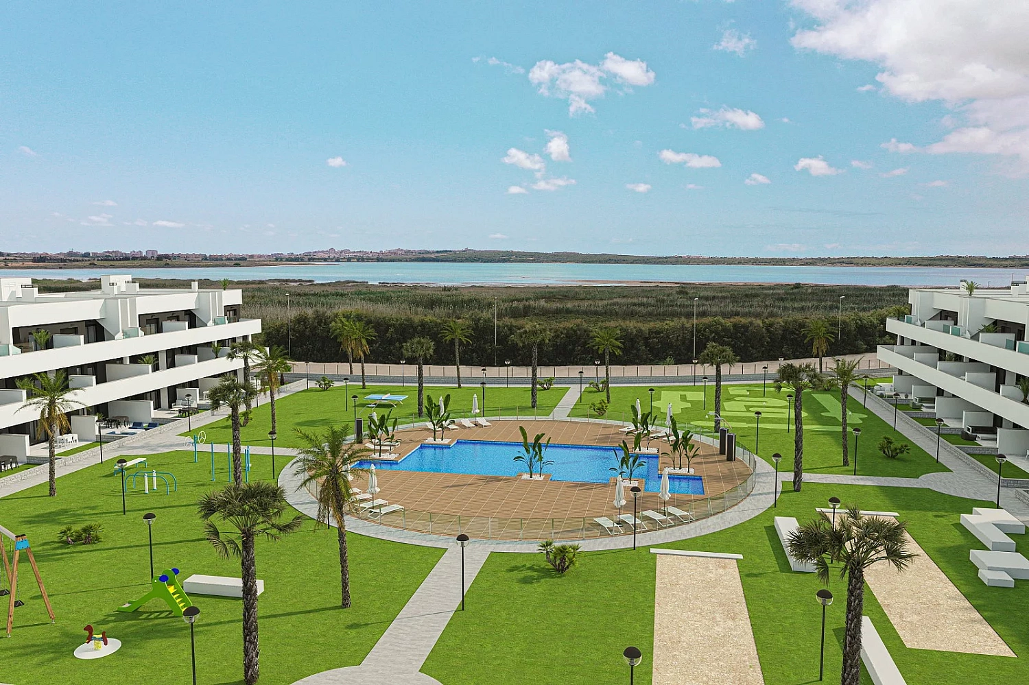 Photo Apartment in a new building Modern apartments in Guardamar del Segura with a communal pool