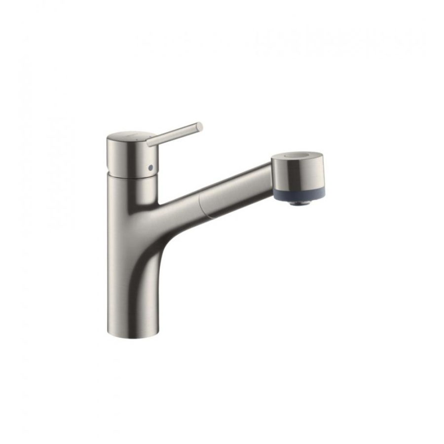 Photo Kitchen mixer hansgrohe Talis M52, 170, 2jet 73860800 with exhaust shower steel