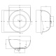 Photo Transparent bath Abber Kristall 150x150 AT9705Koralle pink