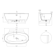 Photo Salini Alda Wall 170x90 101925M matte white bath