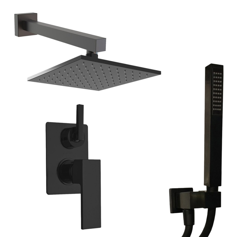 Photo Shower kit Paini Grazia 21PZSET26911SH black matte