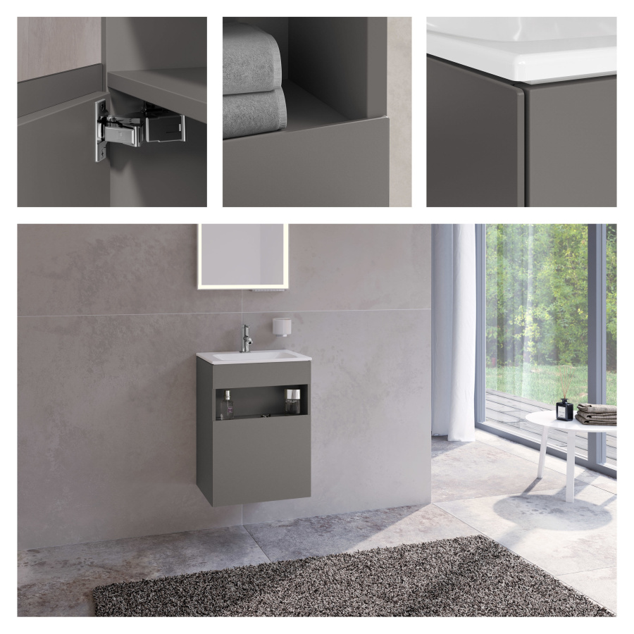 Photo The cabinet under the sink Keuco Stageline 46 32822290001 left inox matte