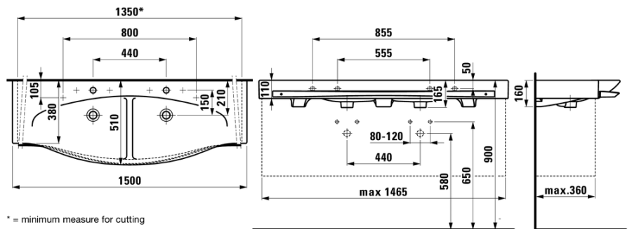 Photo Laufen Palace 8.1470.6.000 sink. 104. 1st