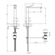 Photo Gessi Rettangolo K 53003#727 bronze sink mixer