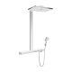 Photo Shower stand with thermostat hansgrohe Showerpipe 460 3jet EcoSmart 27029400 9 l / min white chrome