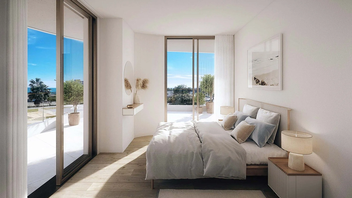 Apartment with sea view in Malaga in the project "Termica Beach"