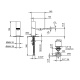 Photo Mixer for bidet Fantini Milano 31 P5 3008F steel