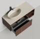 Photo Salini Domino 120 27D212A veneer/RAL sink cabinet