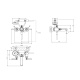 Photo Bath mixer Gessi Venti 20 65113#299 black matte