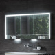 Photo Closet mirrored Keuco Royal Lumos 140 14326171304 with illumination and heated anodized silver
