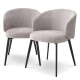 Photo A set of two Lloyd dining chairs (grey, with armrest)