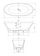 Photo Bath of artificial marble Cezares Melodia 170x75 MELODIA-170-75-57-G