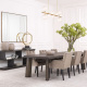 Photo Lunch chair Atena (gray-beige, with armrests)