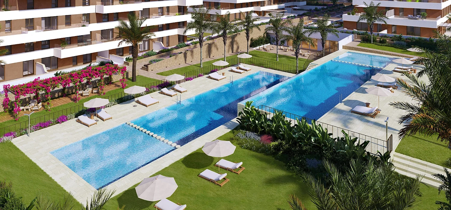 Apartment in a new building Luxury apartments a couple of meters from the beach in Villajoyos