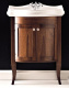 Photo The cabinet under the sink of KERASAN Retro 73 734940 noce