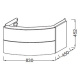 Photo Jacob Delafon Presqu'ile 83 EB1104-G1C, white