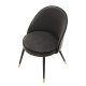 Photo A set of two Cooper dining chairs (gray, velvet)