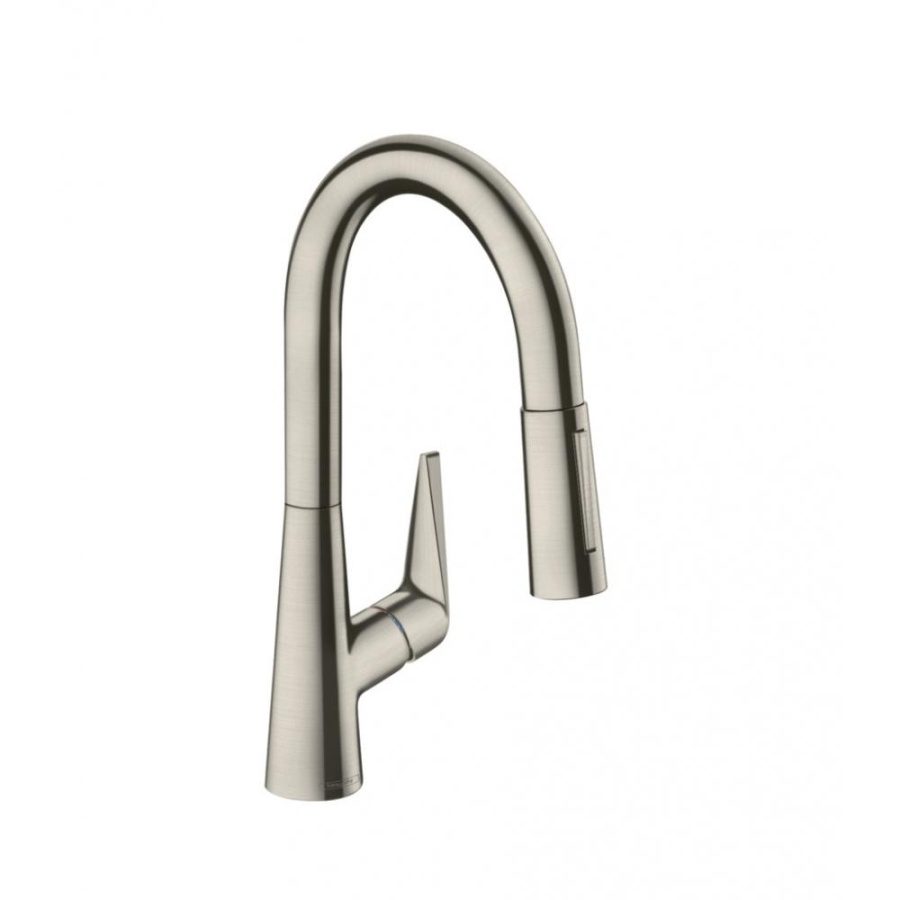 Photo Kitchen mixer hansgrohe Talis M51 72815800 with exhaust shower, steel