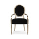 Photo Chit-Chat dining chair (black, with armrests)