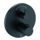 Photo Thermostatic bath mixer and shower Kludi Nova Fonte 208303915 matte black